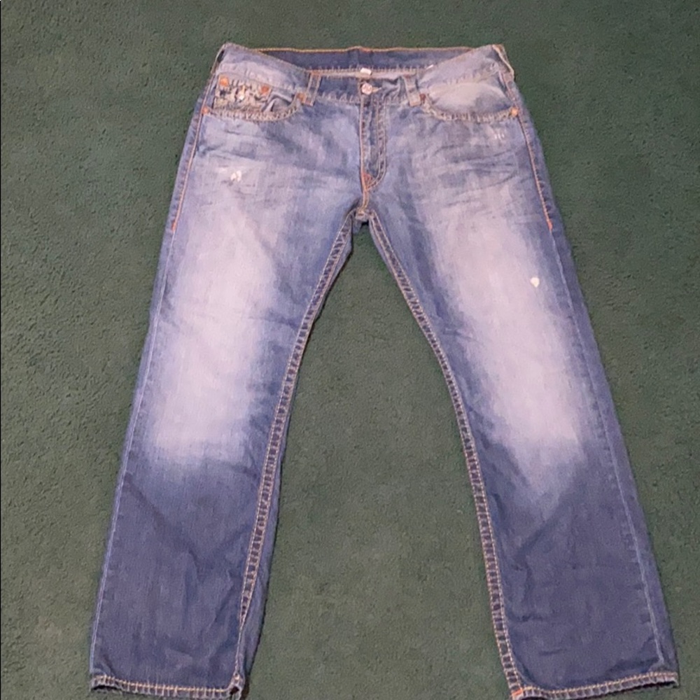 Authentic True Religion Jeans light blue sz 40